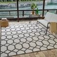 thumbnail image 4 of Rug Branch Alfombra Abstract Indoor Outdoor Area Rug, Grey Beige, Geometric - Living Room, Bedroom, Dining Room, and Kitchen, 4 of 7