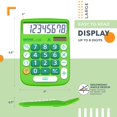 thumbnail image 4 of CATIGA Desktop Calculator 8 Digit with Solar Power and Easy to Read LCD Display, Big Buttons, for Home, Office, School, Class and Business, 4 Function Small Basic Calculators for Desk, CD-8185, 4 of 4