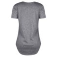 thumbnail image 4 of MY Women Solid Color Short Sleeve Tunics Lace-up V Neck Top, 4 of 4