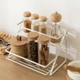 thumbnail image 4 of Home Textile Storage Stackable Cabinet Shelves for Kitchen Counter Multipurpose Storage Rack for Living Room Bedroom and Bathroom, 4 of 7
