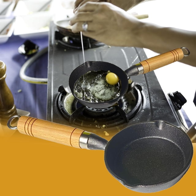 Vaidha Hot Oil Small Pot Iron Small Oil Pot For Home Use Mini Pan Oil Pouring Pan