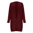 thumbnail image 4 of IMENGL Autumn winter loose solid alpaca wool sweater, Red M, Size M-3XL, 4 of 4