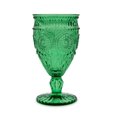 thumbnail image 1 of Weddingstar Vintage Style Pressed Glass Wine Goblet - Green, 1 of 4