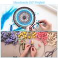thumbnail image 4 of Uxcell 10pcs Dream Catcher Rings, Metal Macrame Wreath Floral Hoop Silver Tone 8 in, 4 of 6