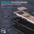 thumbnail image 3 of KOMI Compatible with Google Pixel 7a Case Built in Slide Camera Lens Cover+Screen Protector+Finger Ring Holder Kickstand,Heavy Duty Shockproof Full Body Protective Phone Cover,2023 Rose Gold, 3 of 5