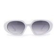 thumbnail image 1 of Minimal Mod Clout Trendy Plastic Fashion Sunglasses White Smoke, 1 of 4