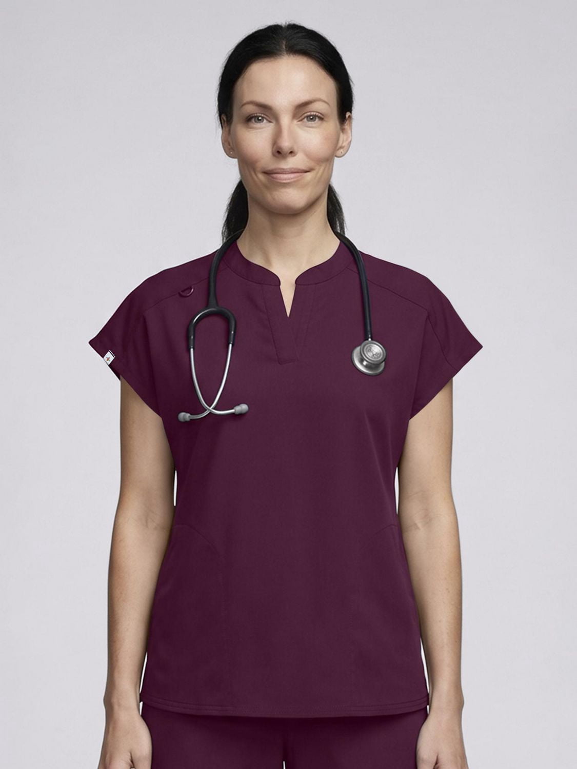 Scrubstar Ultimate Women’s Antimicrobial Mandarin Collar Scrub Top
