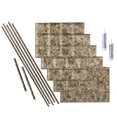 thumbnail image 1 of Fasade Decorative Vinyl Backsplash Kit, Bermuda Bronze, 15 sq ft Coverage, 1 of 6