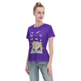thumbnail image 4 of T-Shirt Basique à Manches Courtes pour Femmes Sailor Moon Lièvre Lunaire, 4 of 6