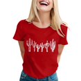 thumbnail image 1 of Women Fashion Bat Sleeve Color Matching Leopard Print Floral Medium Sleeve T Shirt Workout Shirts Loose Womens Long Sleeve Tee Womens Long Sleeve Tops Polyester Long Sleeve Running Shirts Shirt Light, 1 of 4