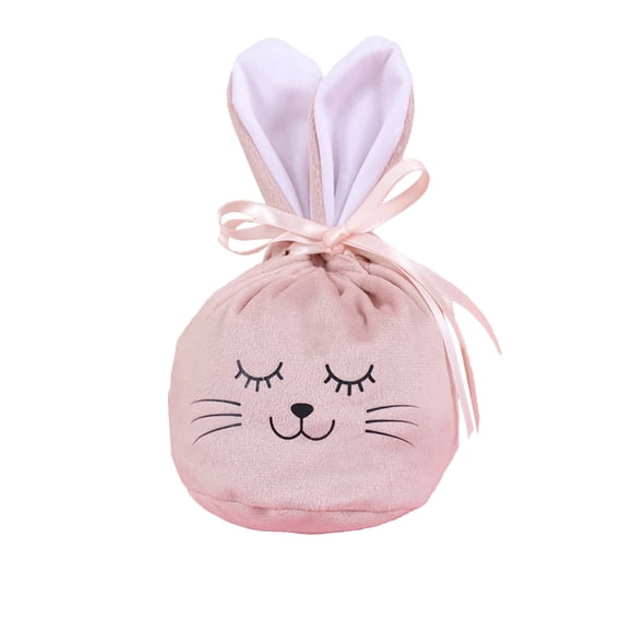 Bfogop Sacs-cadeaux de Pâques Lapin Sacs à Cordon en Velours Oreilles de Lapin Pochettes-Cadeaux Lapin 6,6 Pouces Cadeaux de Fête Lapin pour Bébé Enfant Panier Fournitures de Fête Bonbons Friandises Bijoux Sacs Lapin de Pâques