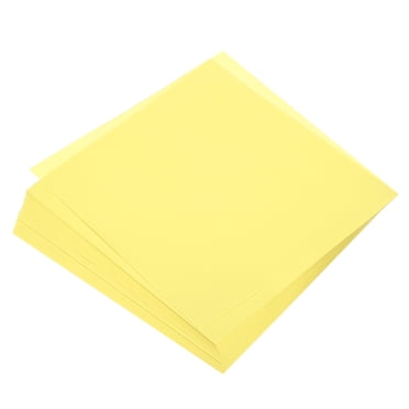 Uxcell Origami Paper Double Sided for Art Craft Project Beginner 100 Sheets Pale Yellow 8x8 inch