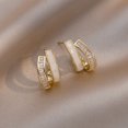 thumbnail image 3 of EGNMCR Boucles d'Oreilles pour Femmes Strass Grand Cercle Tempérament Boucles d'Oreilles Dorées Boucles d'Oreilles Mode Personnalité Boucles d'Oreilles Super Éclair Boucles d'Oreilles Boucles d'Oreilles, 3 of 9