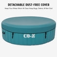 thumbnail image 3 of CO-Z 7' Inflatable Hot Tub Portable 4-6 Person Round Spa Tub for Patio Backyard Green, 3 of 9