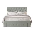 thumbnail image 5 of HMD Deborah Queen Tufted Upholstered Storage Panel Bed, Gray, 5 of 5