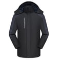 thumbnail image 1 of Yusimy Men's Trench Coat Double Breasted Slim Fit Mid-Length Pure Color Wool Blend Classic Versatile Overcoat, 1 of 3