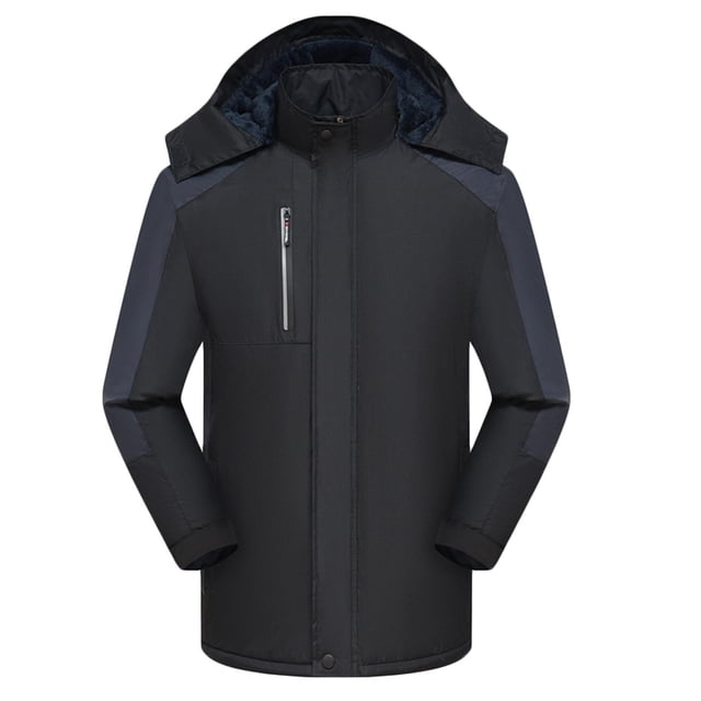 Yusimy Men's Trench Coat Double Breasted Slim Fit Mid-Length Pure Color Wool Blend Classic Versatile Overcoat