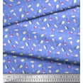 thumbnail image 3 of Soimoi Blue Velvet Fabric Text & Wine Glass Bar Fabric Prints By Yard 60 Inch Wide, 3 of 5