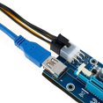 thumbnail image 2 of AMERTEER PCI-E 1x à 16x Câble de Carte Adaptateur Riser USB3.0 Power, 2 of 2