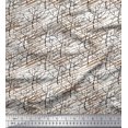 thumbnail image 1 of Soimoi Tissu Satin Modal Imprimé Arbre Sec Tissu de Couture Yard 42 Pouces de Large, 1 of 3