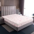 thumbnail image 3 of Drap-housse pour Enfants à Étoiles Roses Taille Simple, Ensemble de Literie de Dessin Animé Ciel Étoilé Princesse de Rêve, Déco de Chambre Filles Femmes, Patchwork Géométrique d'Étoiles Girly Romantique, 1 Taie d'Oreiller (Sans Drap du Dessus), 3 of 6