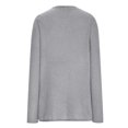 thumbnail image 4 of IROINID Women's Round Neckline Pullover Sweater Solid Color Comfy Mid-Length Long Sleeve Knitting Sweater Tops, 4 of 6