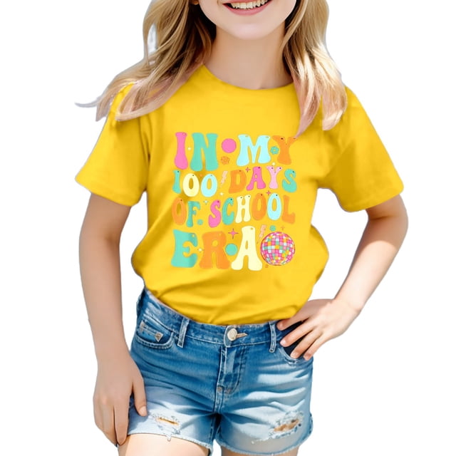 TZEWGL Short Sleeve Graphic Prints Crew Neck T-Shirts For Newborn Clothes For Infnants size 2-3T
