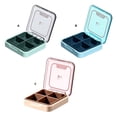 thumbnail image 2 of Transemion Pill Box Health Care Tablet Storage Container Dispenser Daily Tablets Holder Travel Indoor Outdoor Organizer Suitcase Blue 1Set, 2 of 6