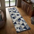 thumbnail image 1 of JV Home Runner Rug Arrow Blue 2'7" x 8' Hallway Soft Indoor Washable Rugs Anti Slip, 1 of 7