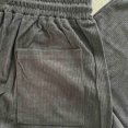 thumbnail image 3 of Ceisia Men Solid Color Loose Casual Pants Elastic Waist Drawstring Sports Gift Work Trousers, 3 of 8