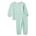 thumbnail image 2 of George Baby Girls' Fleece Popover 2-Piece Set, 2 of 2