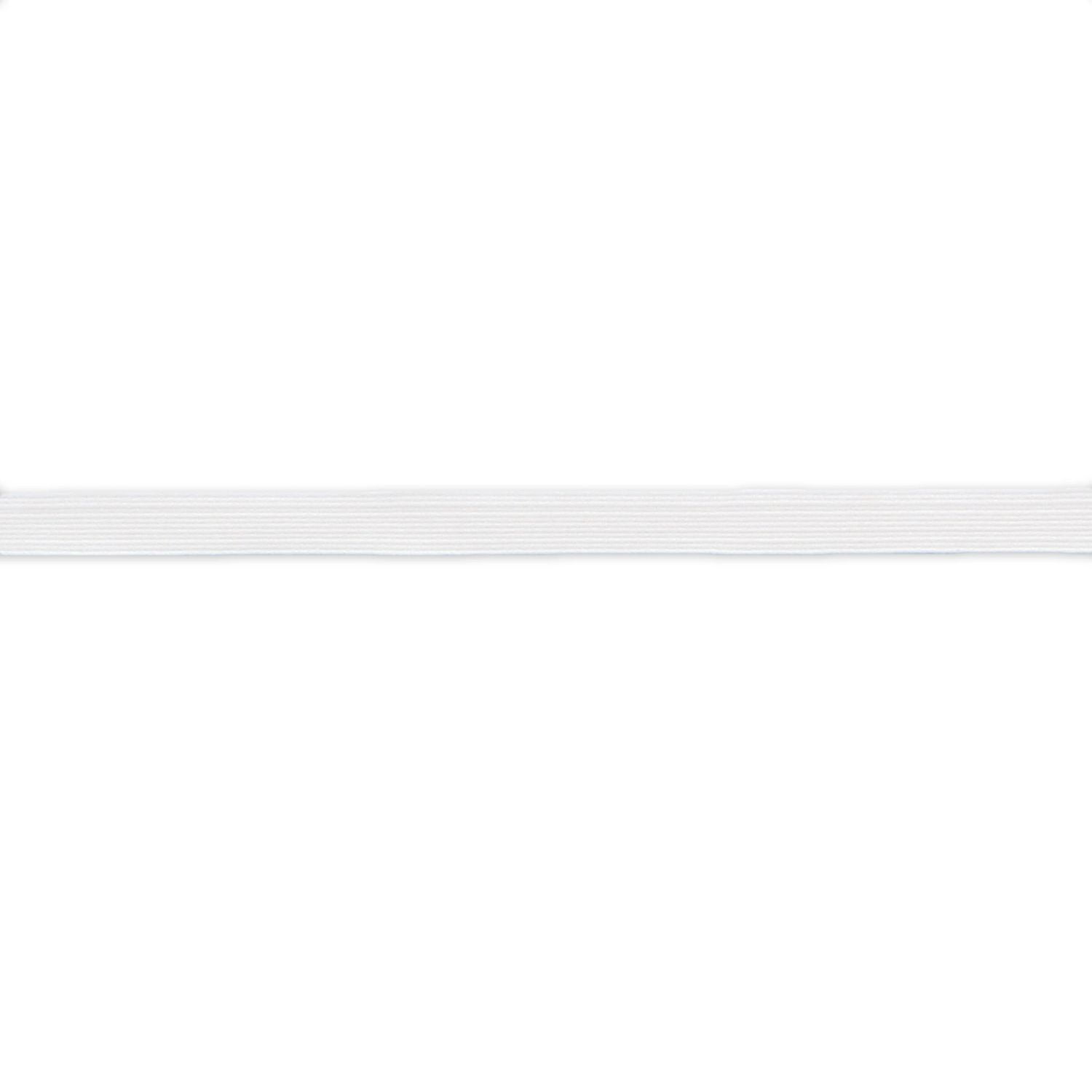 UNIQUE CREATIV blanc Jumbo Braided Elastic, 13 mm (0.51 in), 1 m (1.09 yd)