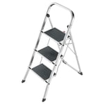 Hailo Tabouret pliant Step, 3 Échelle d'étape pour la maison & Cuisine, K70, argent