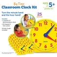 thumbnail image 3 of Learning Resources Classroom Clock Kit -25 Pieces, Ages 5+ Clock for Kids, Learning to Tell Time, Clocks for Teaching Time, Teacher and Classroom Supplies, 3 of 9
