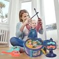 thumbnail image 4 of YIMWNYI Musical Toy Set Drum Sand Hammers Instrument Early Learning Percussion Instrument, Safe ABS Plastic Newborn Gift, Engaging Multi Sensory Play Experience, Ideal for Home Play and Gifting, 4 of 6