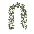 thumbnail image 2 of Homekingdee Simulation Rose Leaves Flower Rattan Arch - White Pink Plastic Artificial Vine for Wedding Outdoor Decoration Arrangement, 2 of 6