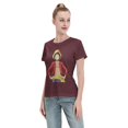 thumbnail image 4 of Women's Basic Short Sleeve T-Shirt One Piece Luffy, 4 of 6