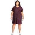 thumbnail image 2 of George Plus Women's Metallic Dot Sequin Tee Dress, 2 of 6