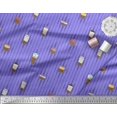 thumbnail image 3 of Soimoi Rayon Fabric Stripe & Drinks Summer Designs Fabric Prints By Yard 56 Inch Wide, 3 of 3