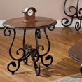 thumbnail image 3 of Bowery Hill Metal/Hardwood Solids Cherry End Table in Cherry, 3 of 4