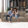 thumbnail image 2 of PiccoCasa Stretch Sofa Slipcover Washable Furniture Covers for Dogs Coffee Color Medium, 2 of 7