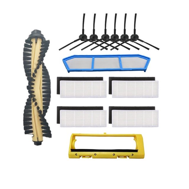 Compatible With NR15 / Danhui NR15 Robot Vacuum Cleaner Main Brush Side Brush Hepa Filter Mop Cloth Rag Replacement Spare Parts