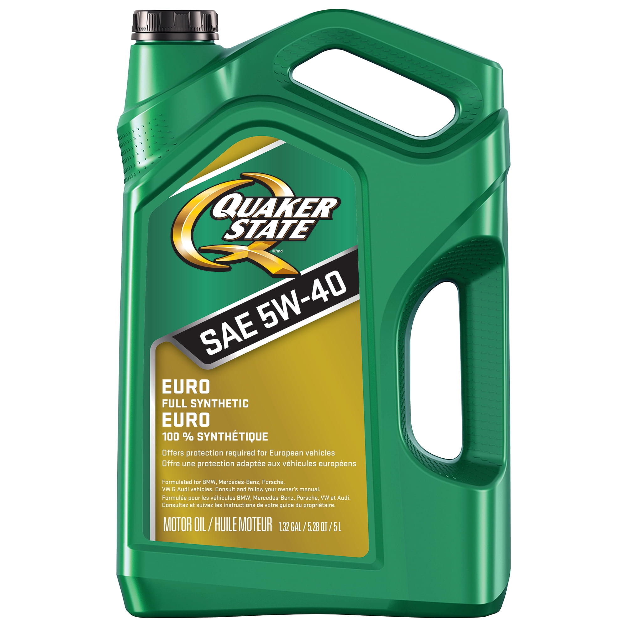 Huile moteur Quaker State Euro 100 % synthétique 5W-40 5L