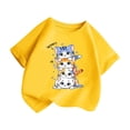 thumbnail image 3 of HNMKIU T-Shirt Graphique Stylé pour Filles à Manches Courtes pour l'Été, Tenue Décontractée Tendance, Haut à Col Rond pour Jeunes Fashionistas, 3 of 5