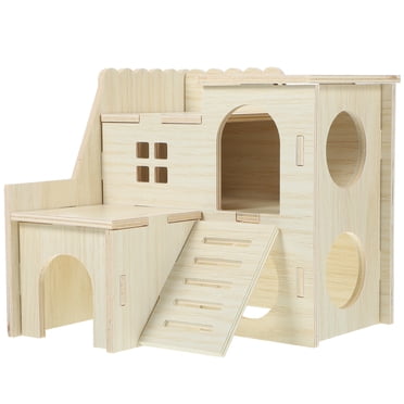 MIANGASTORE Petite Maison en Bois pour Hamster Jouet pour Cochon d'Inde Cachette pour Hamster Cachette Jouet pour Hamster