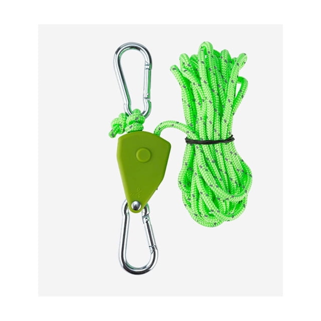 EQWLJWE Cintres à Cliquet Robustes, Corde à Cliquet pour Attacher, Réfléchissante, Auvent Réglable, Sangle de Tente, Cintre Rétractable, Crochet d'Arrimage avec Crochets Renforcés pour Camping, Culture, Lumière, Cintres à Corde Ajustables