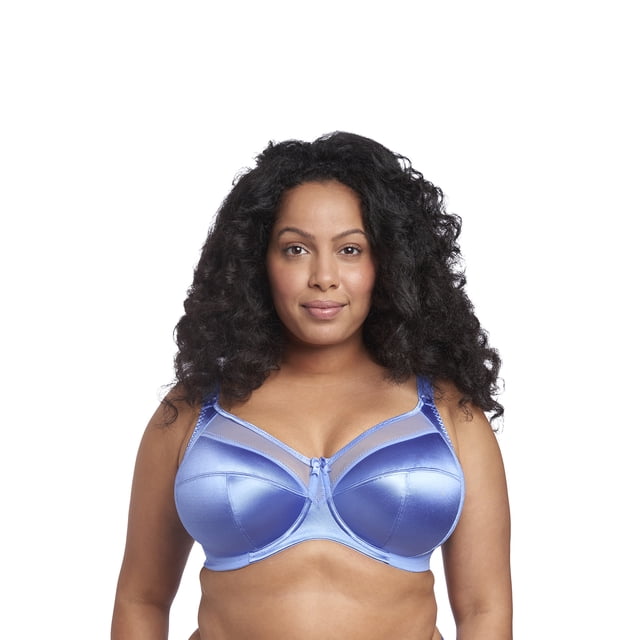 Goddess Womens Keira Plus-size Banded Underwire Bra, 40N, Cornflower