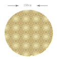 thumbnail image 4 of ziyahi Elastic Edged Waterproof Backed Fitted round table cover Table Cover Tableclothes Style C 1.5m, 4 of 9
