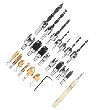 Embout de Forage pour Chanfrein, 23 Pcs Type Griffe Outil de Coupe Chanfreinage pour Chanfreiner