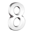 thumbnail image 1 of Dvkptbk Plastic Digital Stickers 3 Inch Silve Modern House Numbers Mailbox Numbers 0-9 Self-Adhesive Street Door Home Address Metal Numbers for Outside or Inside Signs Easy Install Home Decor, 1 of 2